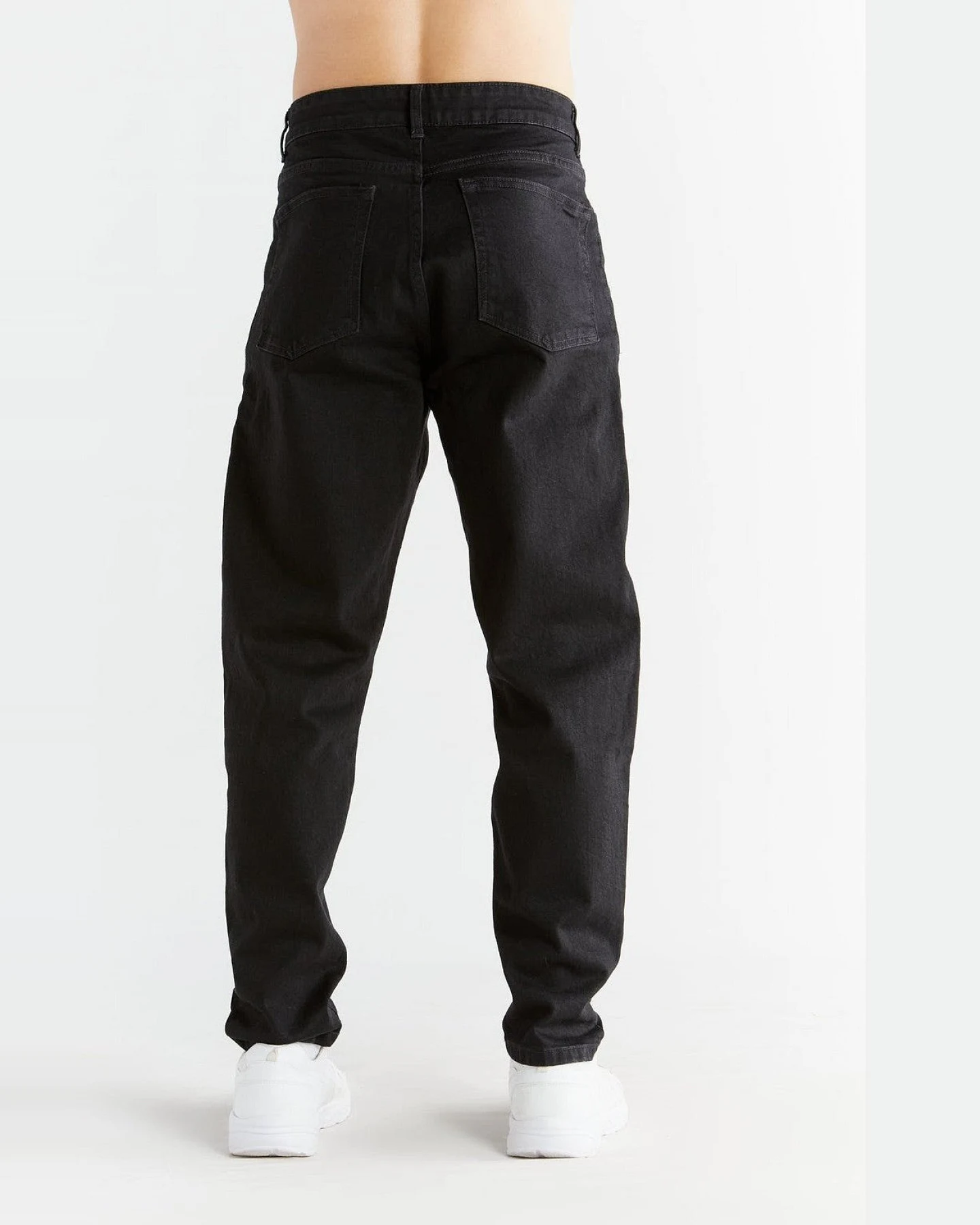 Evermind Herren vegan Karotte Fit Kohle Schwarz – Ansicht 2