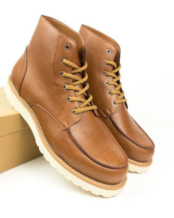Will's Vegan Shop Niedrige Rig Booties Hellbraun Herren