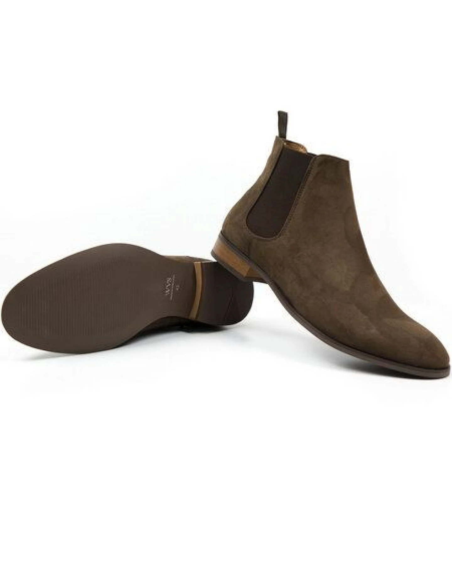Will's Vegan Shop Chelsea-Stiefel Veganes Wildleder Herren – Ansicht 3