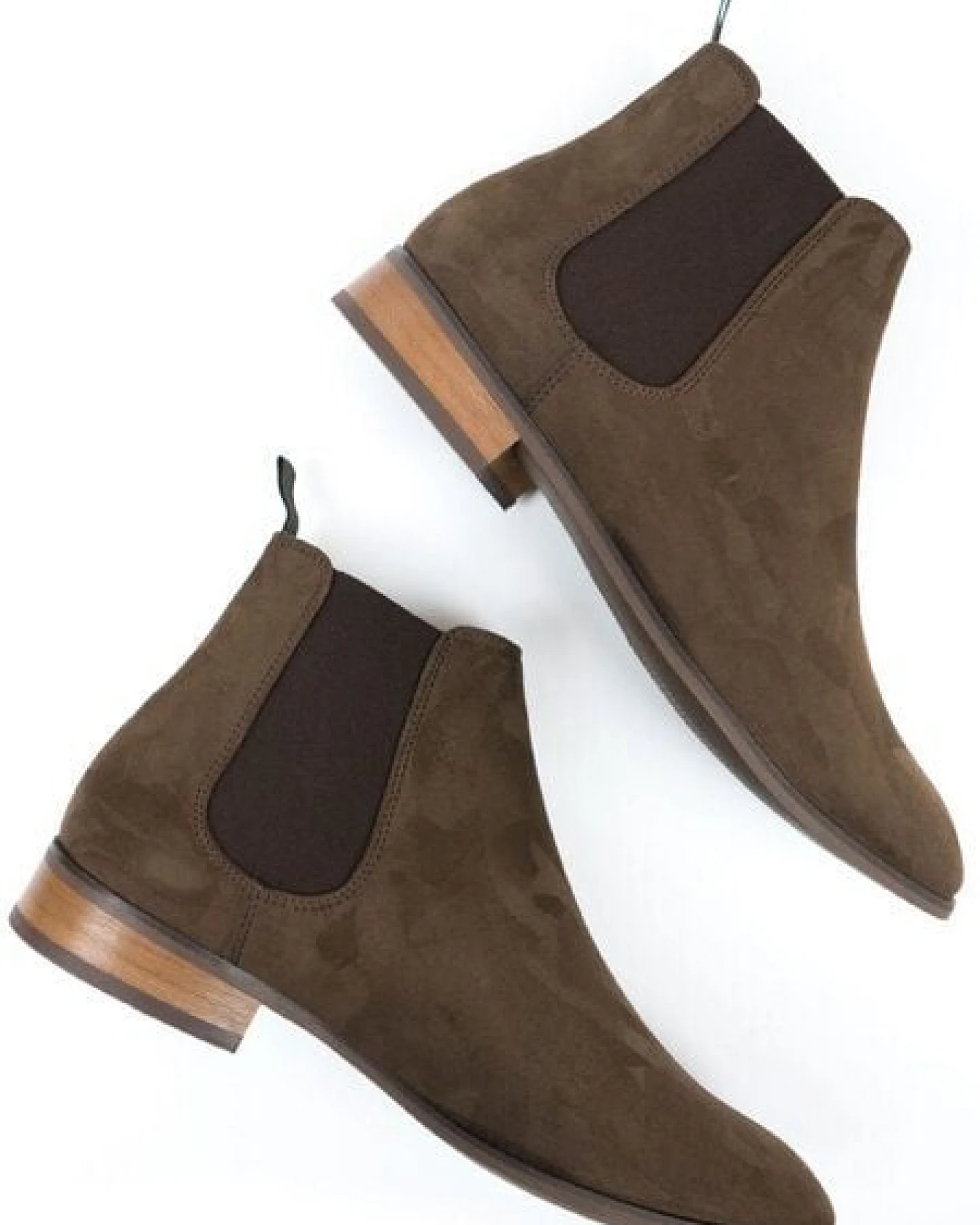Will's Vegan Shop Chelsea-Stiefel Veganes Wildleder Herren – Ansicht 4