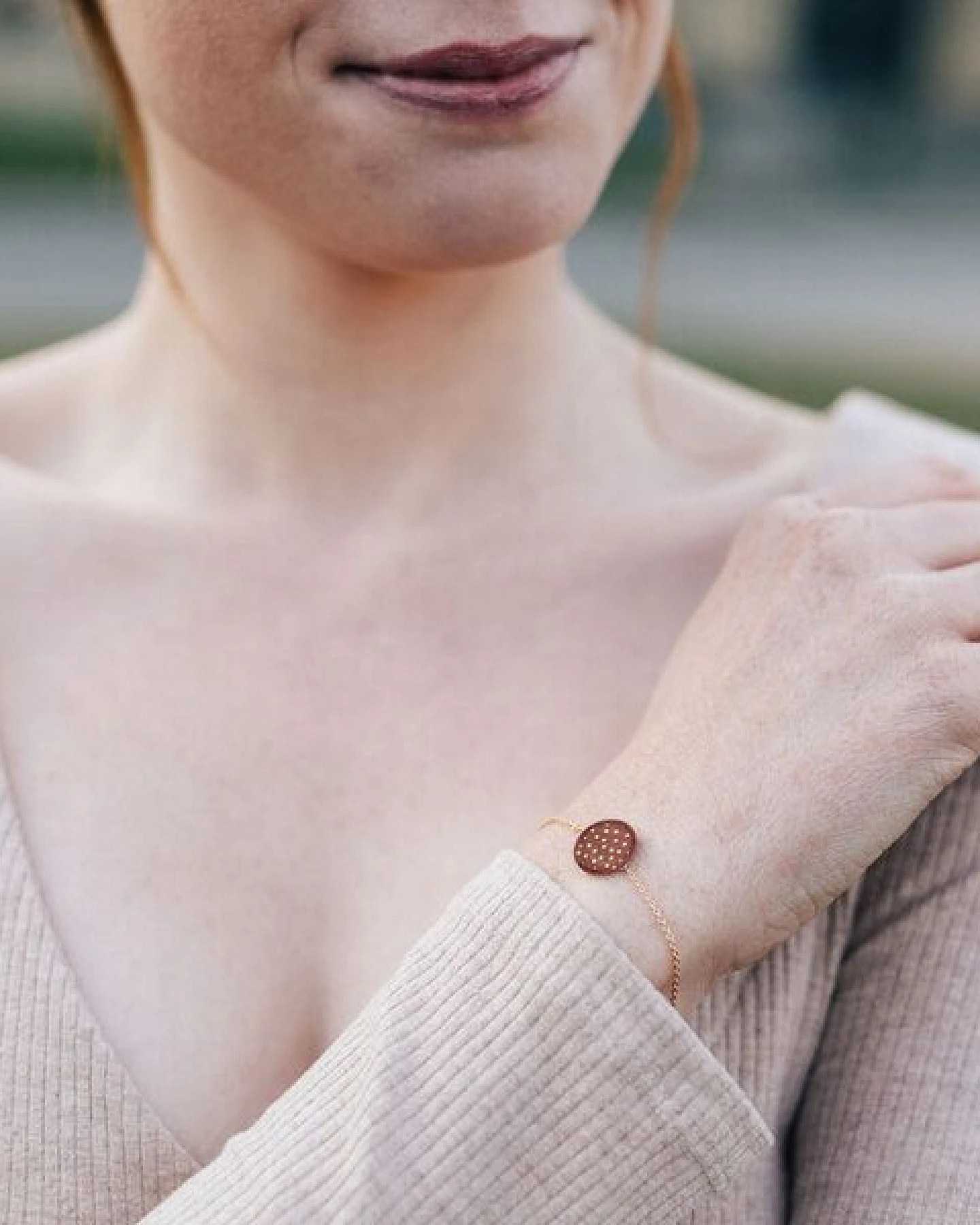 lille mus Porzellan-Armband KONFETTI Porzellanschmuck – Ansicht 2
