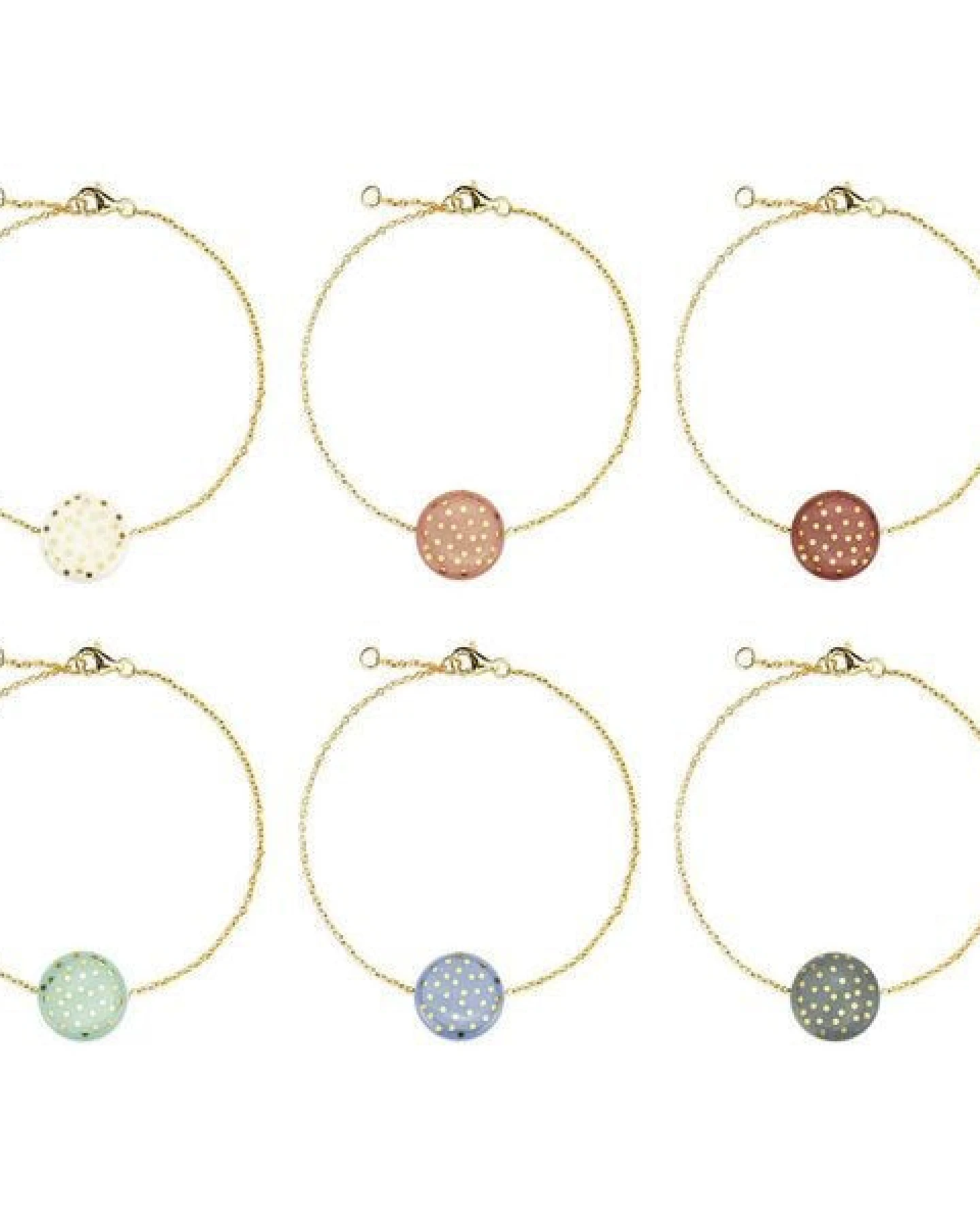 lille mus Porzellan-Armband KONFETTI Porzellanschmuck – Ansicht 3