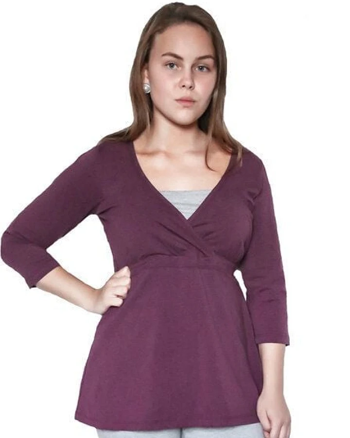 Leela Cotton Damen Tunika Bluse Bio-Baumwolle GOTS Langarmshirt Oberteil