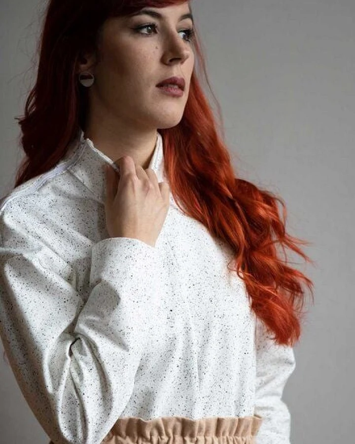 Ecostories Ladies Turtleneck Pullover Schneegestöber