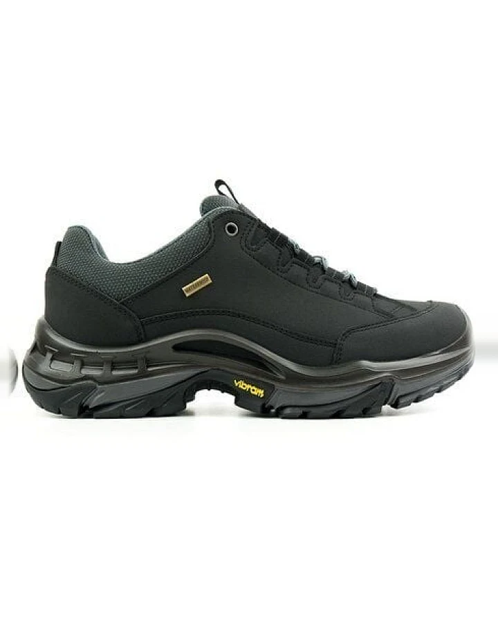 Will's Vegan Shop Wasserdichte Wanderstiefel Schwarz Damen