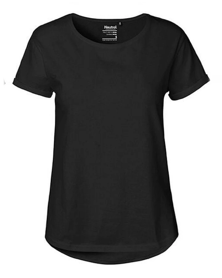 Neutral® Damen Roll Up Sleeve T-Shirt von Neutral Bio Baumwolle Rollärmel