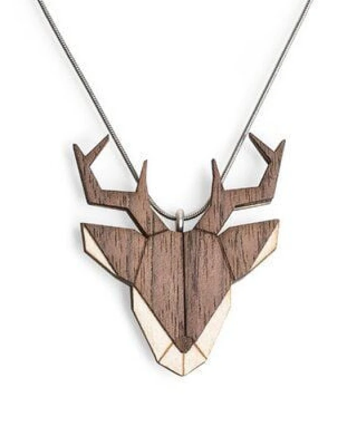 BeWooden Halskette Hirsch