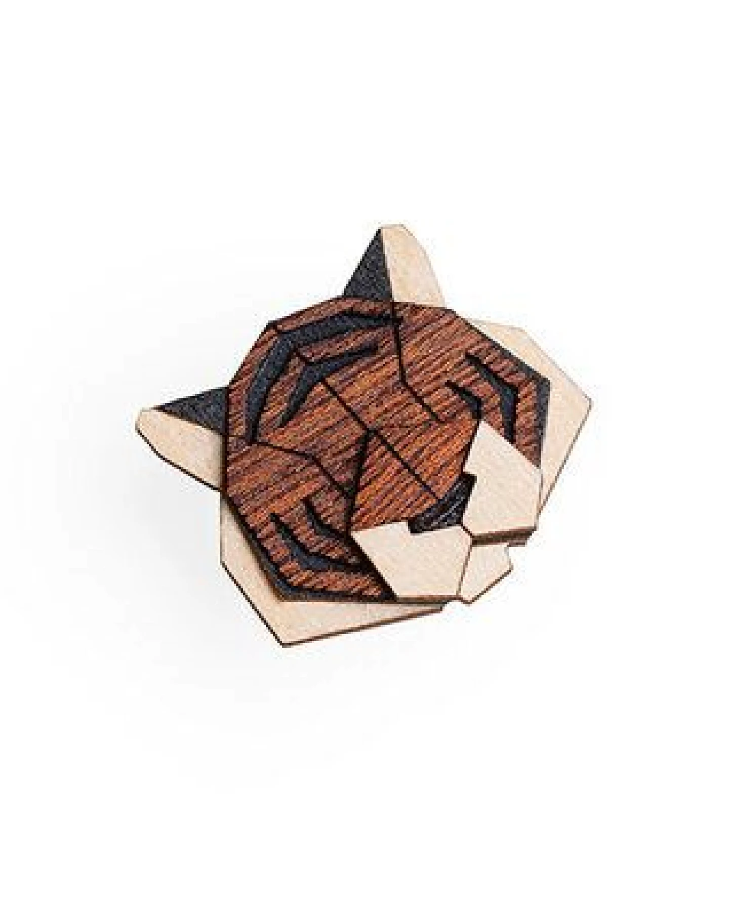 BeWooden Brosche aus Holz - Tiger – Ansicht 3