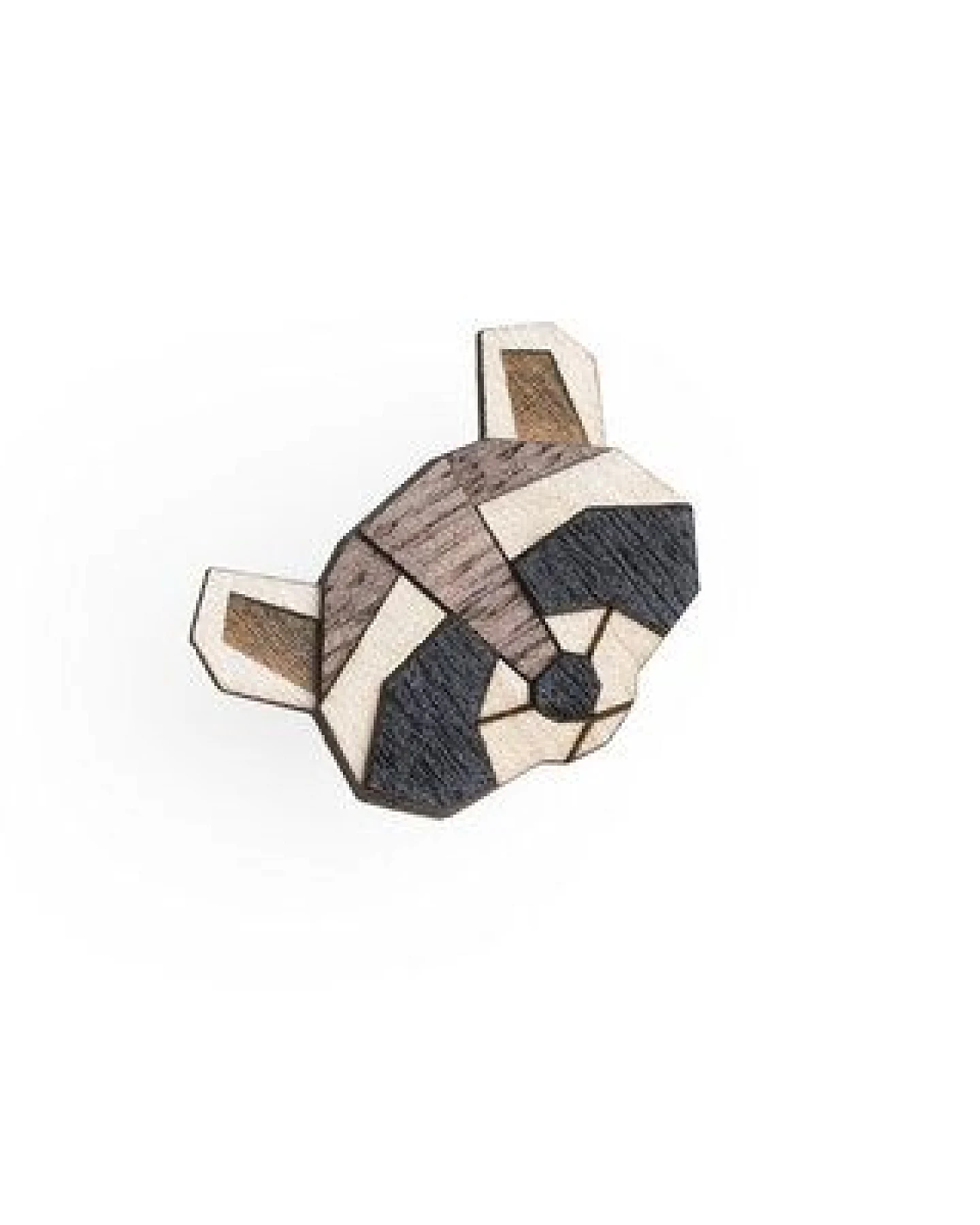 BeWooden Brosche aus Holz - Waschbär – Ansicht 3