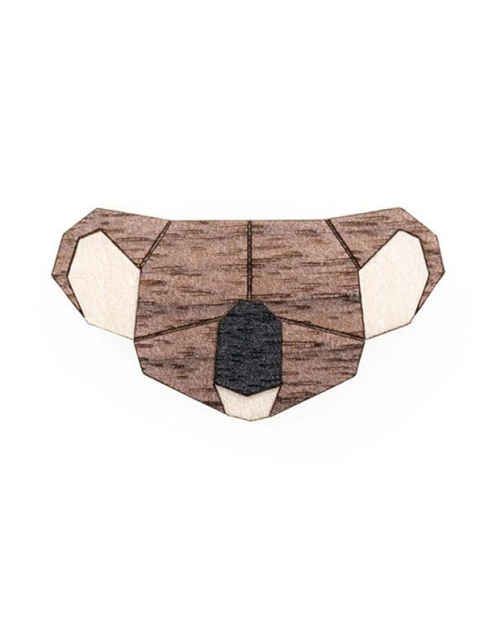 BeWooden Brosche aus Holz - Koala