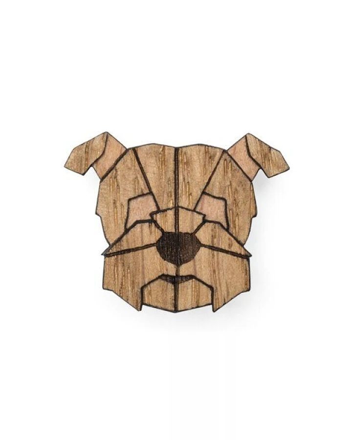 BeWooden Brosche aus Holz - Herman