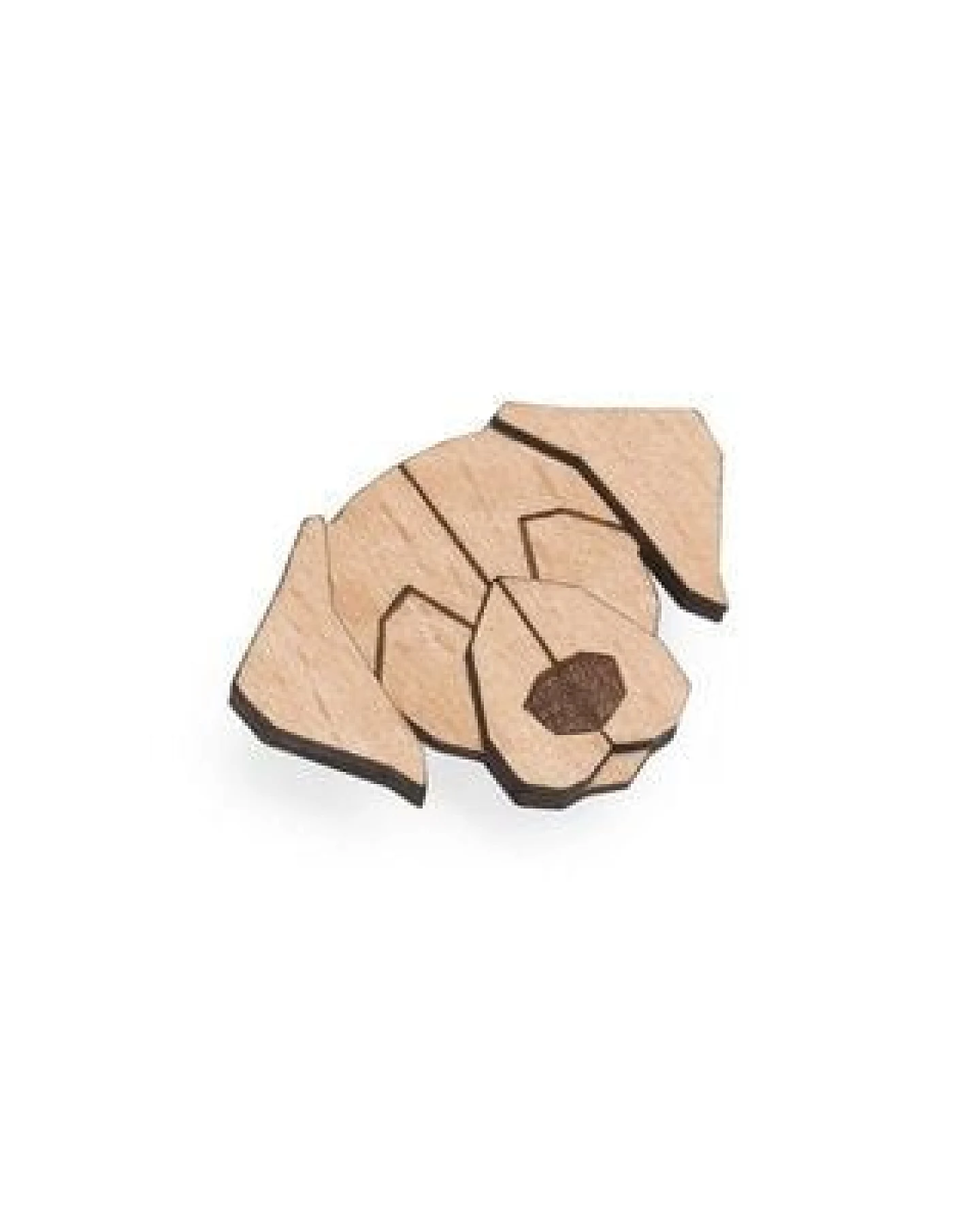 BeWooden Brosche aus Holz - Labrador – Ansicht 3