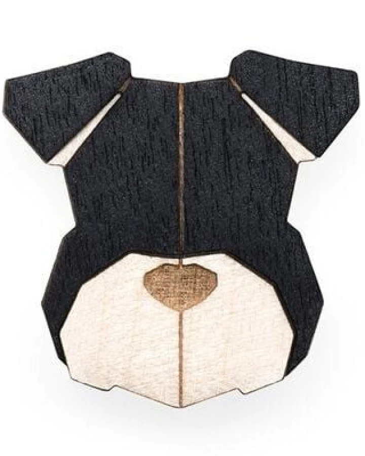 BeWooden Brosche aus Holz - Schnauzer