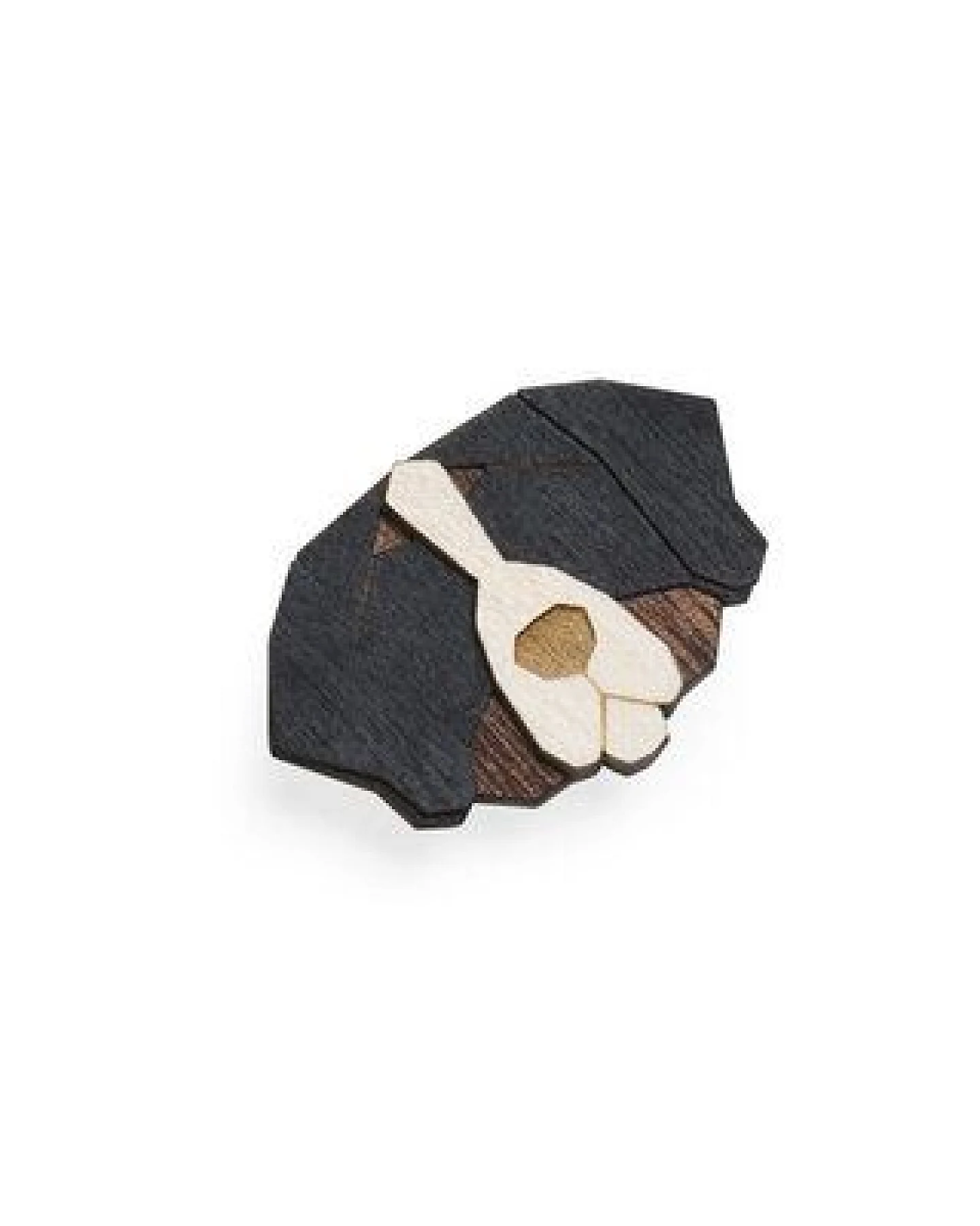 BeWooden Brosche aus Holz "Bernese Mountain" – Ansicht 3