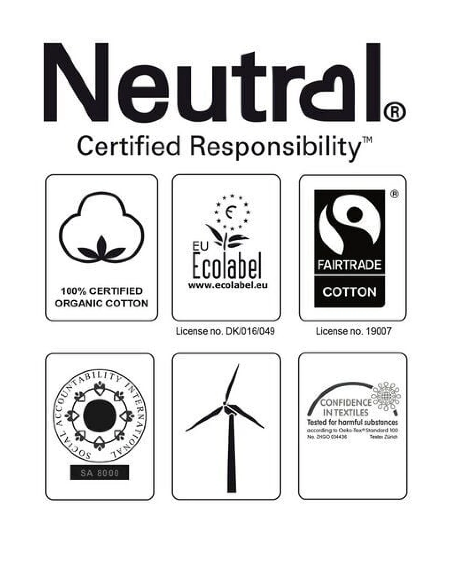 Neutral® Damen T-Shirt von Neutral Bio Baumwolle Round Neck – Ansicht 4