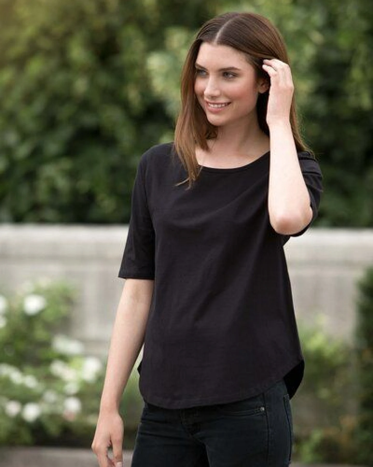 Neutral® Damen T-Shirt von Neutral Bio Baumwolle Halbarm Half Sleeve – Ansicht 2