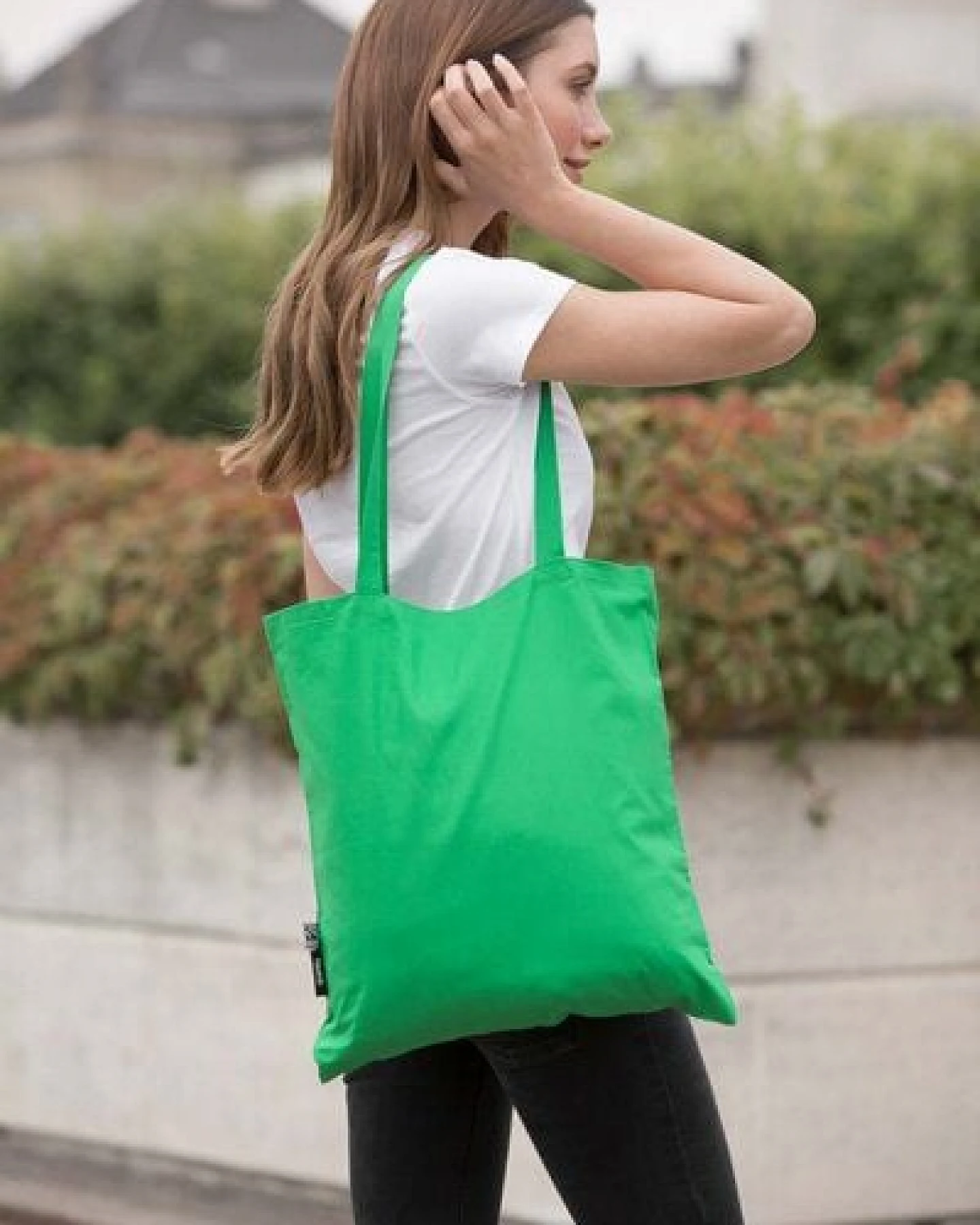Neutral® Baumwolltasche Einkaufstasche Shopper Lange Henkel 38 x 42 cm – Ansicht 2