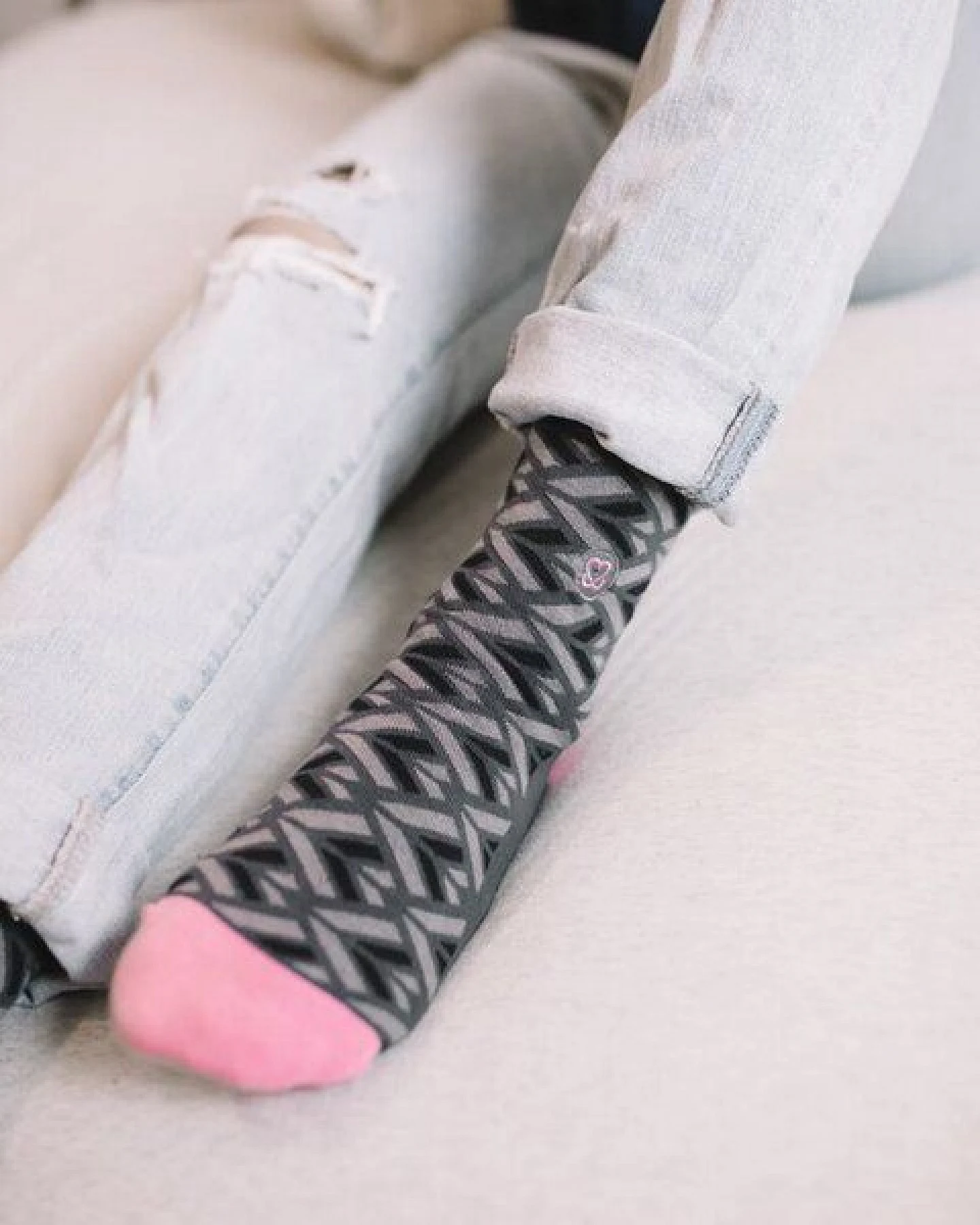 Conscious Step Socken, die Prävention von Brustkrebs fördern – Ansicht 4