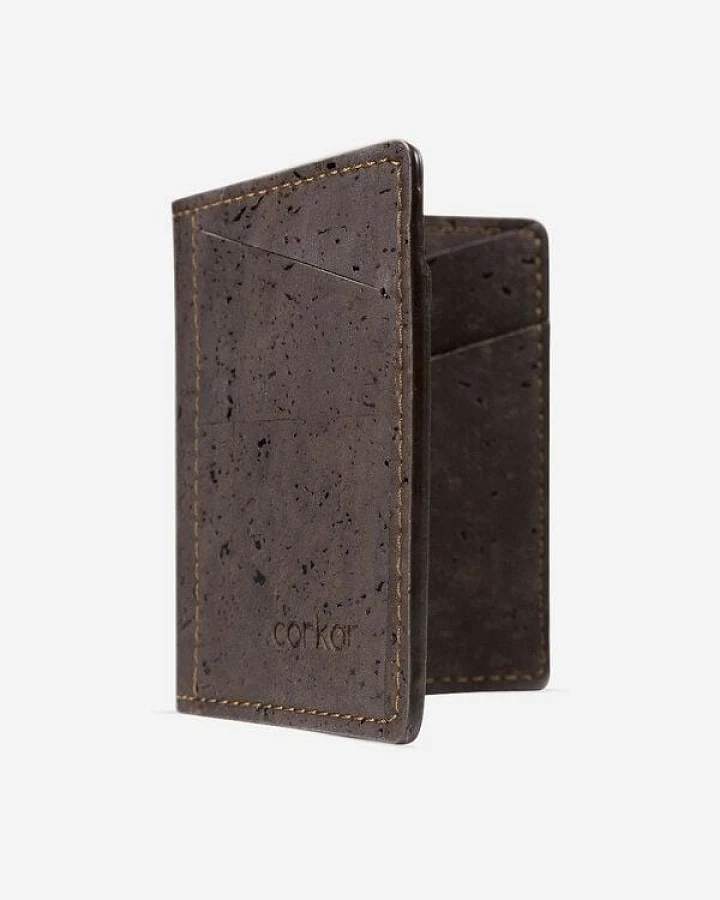 corkor Kork Karten-Portemonnaie mit Kleingeld-Fach