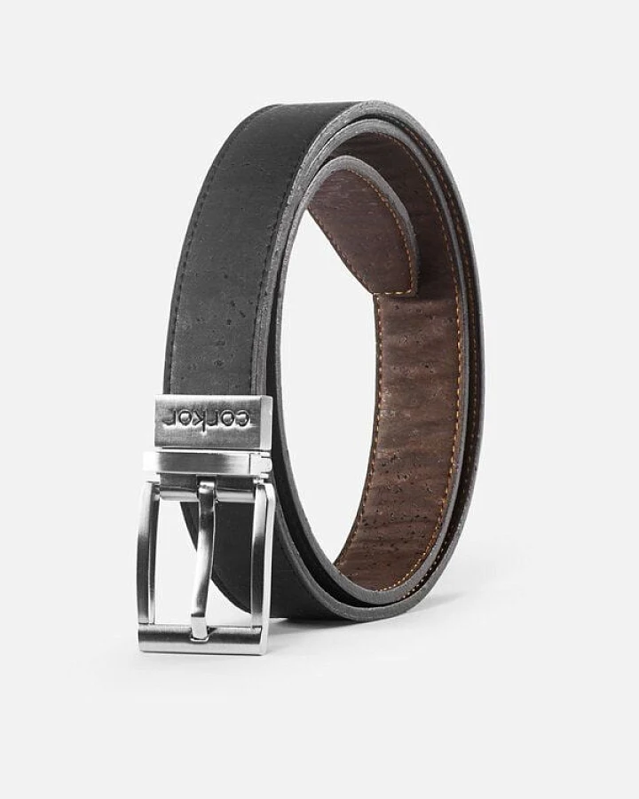 corkor Kork Gürtel 271 Reversible Black/Dark Brown