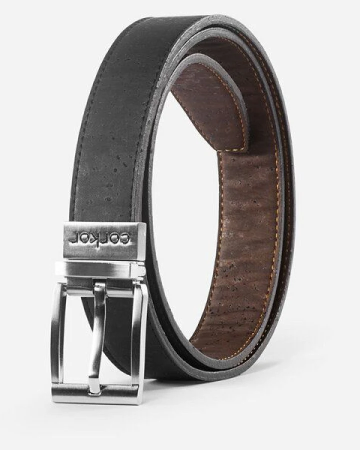 corkor Kork Gürtel 271 Reversible Black/Dark Brown