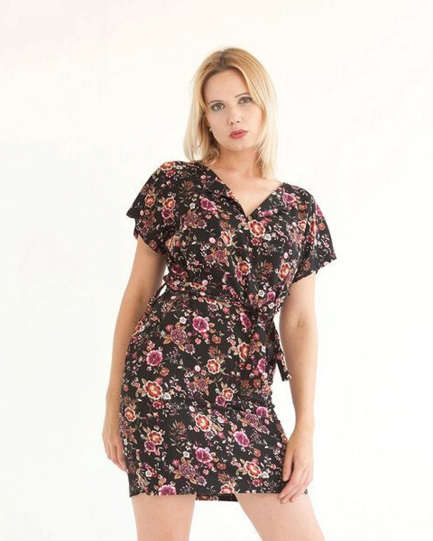 WiDDA berlin Kleid "Aster" aus Viskose mit Blüten – Ansicht 2