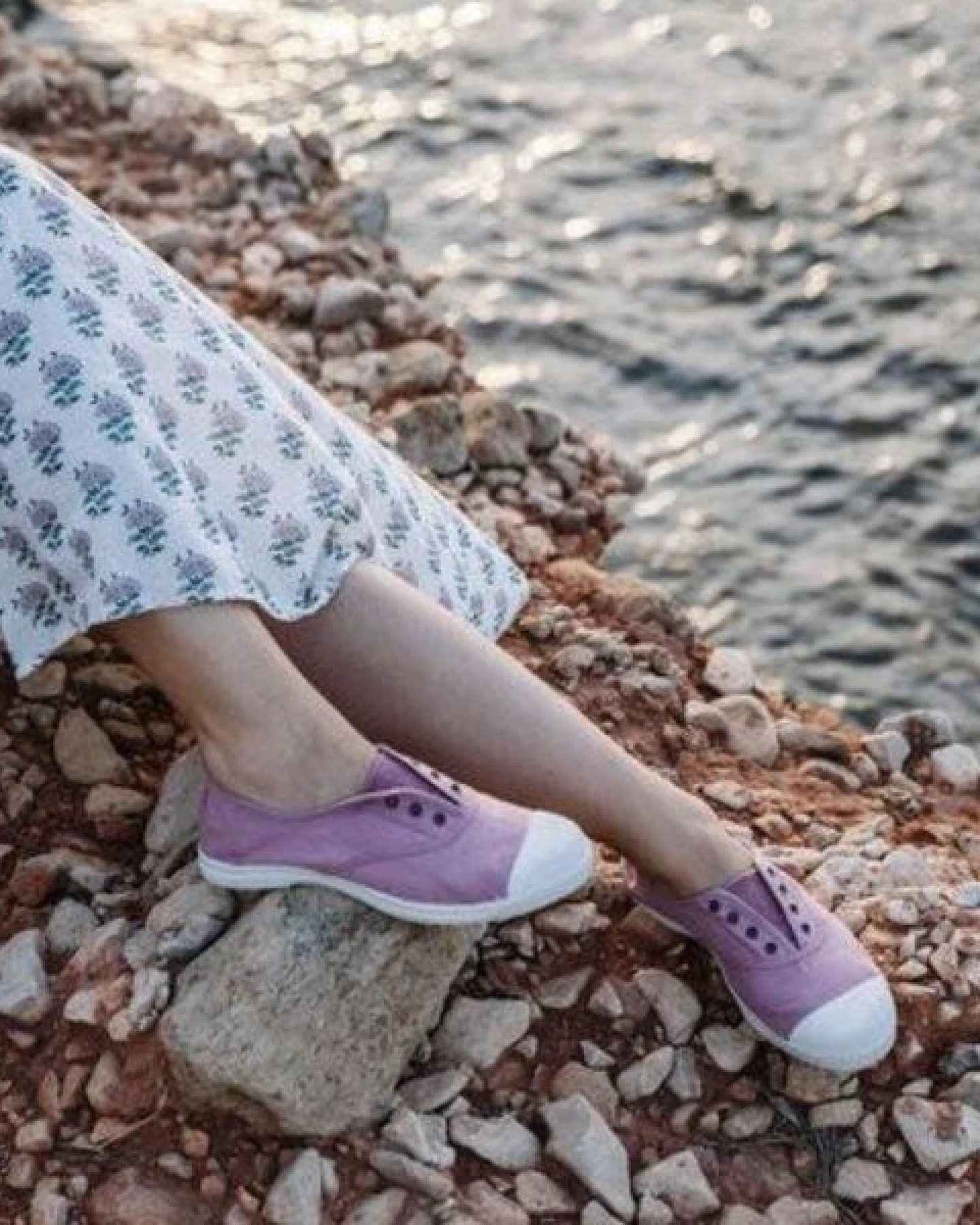 natural world Vegan Damen Sneaker washed - Old Lavanda – Ansicht 3