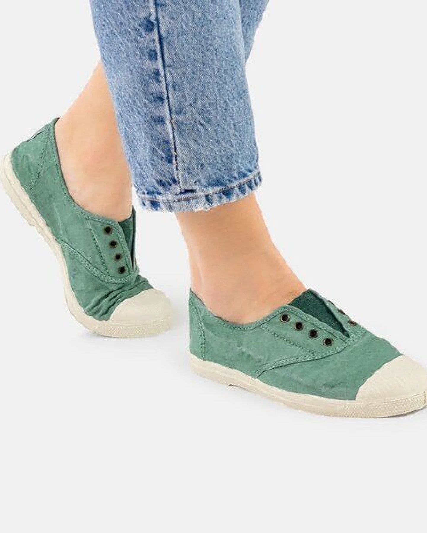 natural world Vegan Damen Sneaker washed - Old Lavanda – Ansicht 3