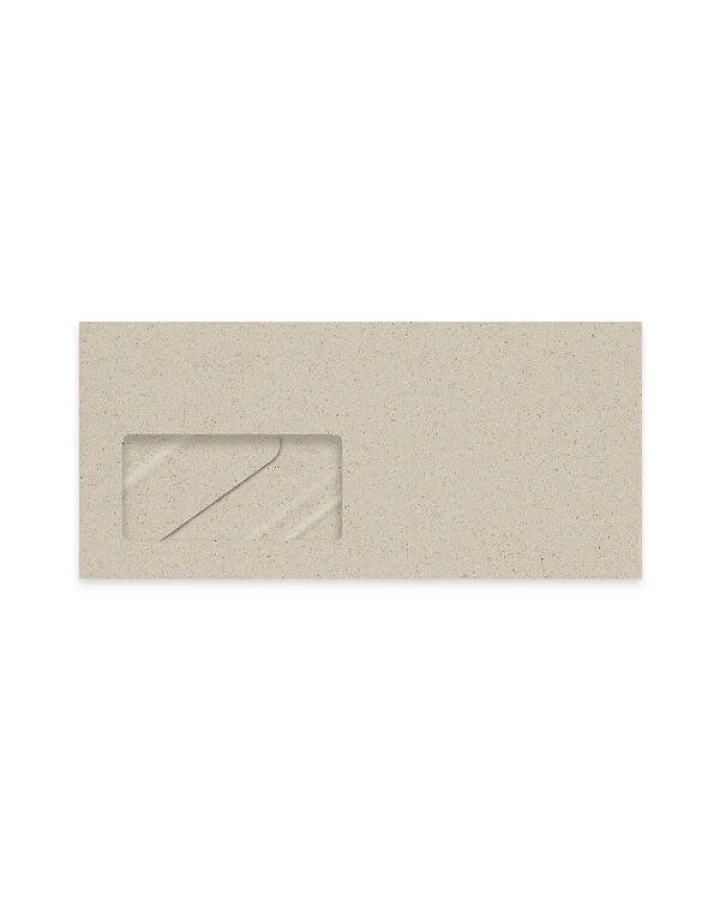 matabooks® Kuverts/Briefumschläge lang aus Graspapier mit Sichtfenster und nassklebend