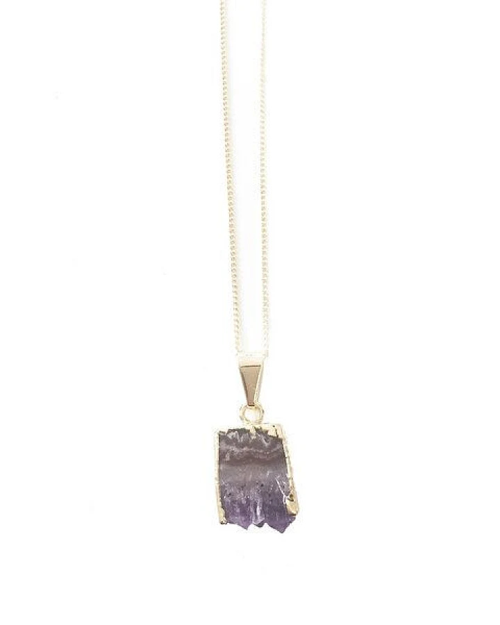 Crystal and Sage Arwen - vergoldete Amethyst Halskette