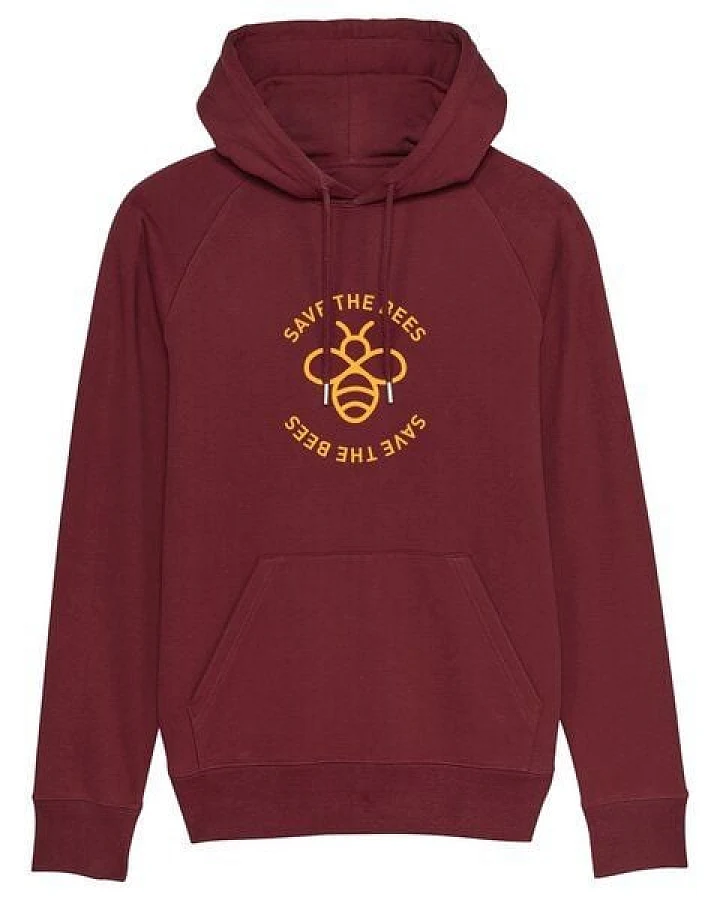 University of Soul Herren Hoodie aus Bio-Baumwolle "Save the Bees"