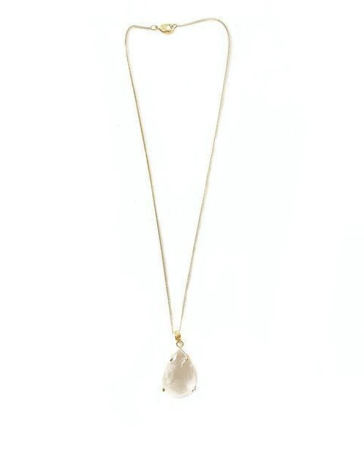 Bergkristall Halskette gold filled von Crystal and Sage