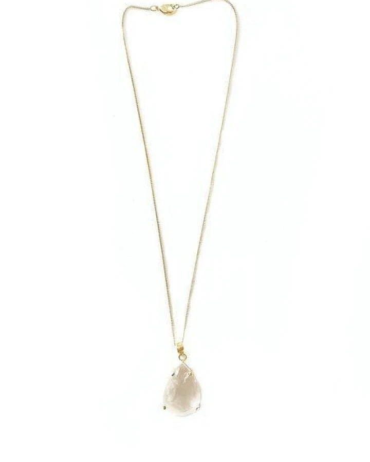 Bergkristall Halskette gold filled von Crystal and Sage