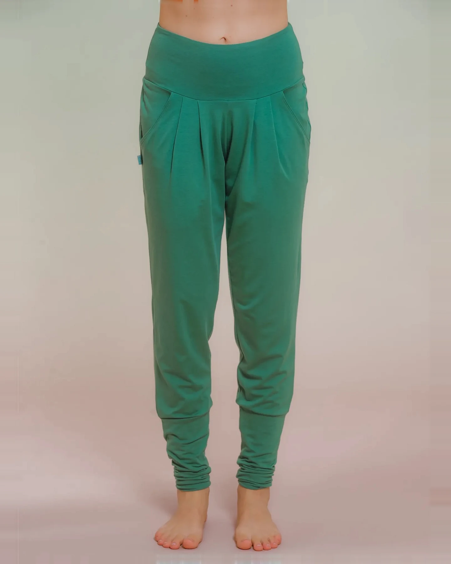 nice to meet me Damen vegan Hose Harem Avocado – Ansicht 2