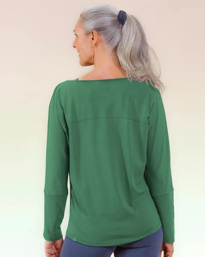 nice to meet me Damen vegan Longsleeve Cover Up Avocado