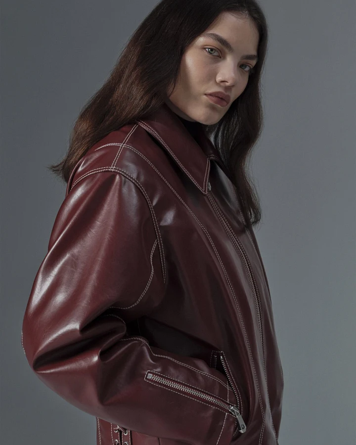 Prev Herren vegan Jacke Robin Bordeaux