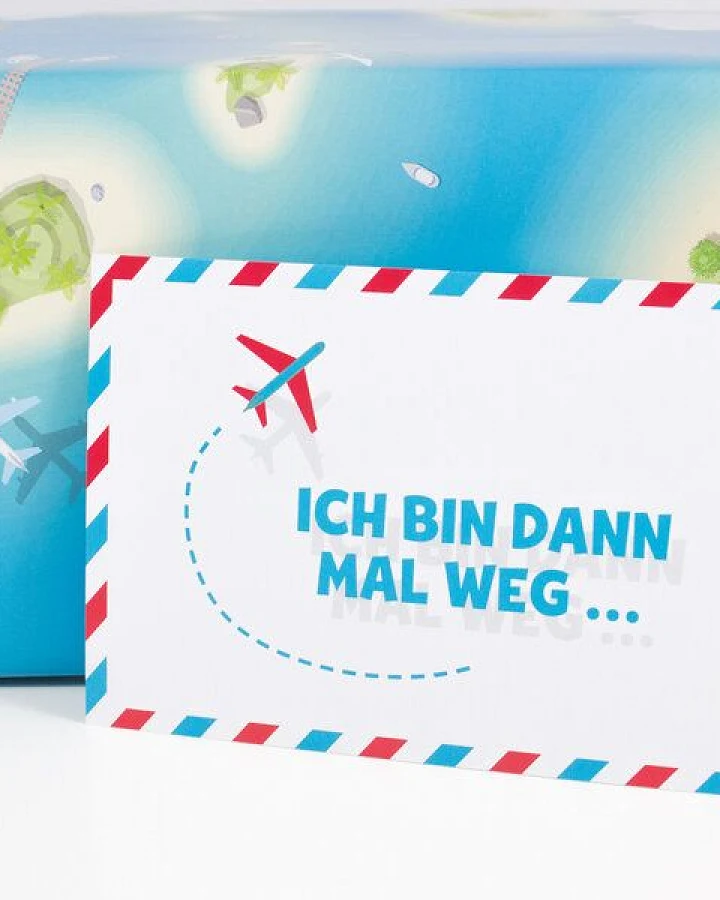 Bow & Hummingbird Postkarte "Ich bin dann mal weg"