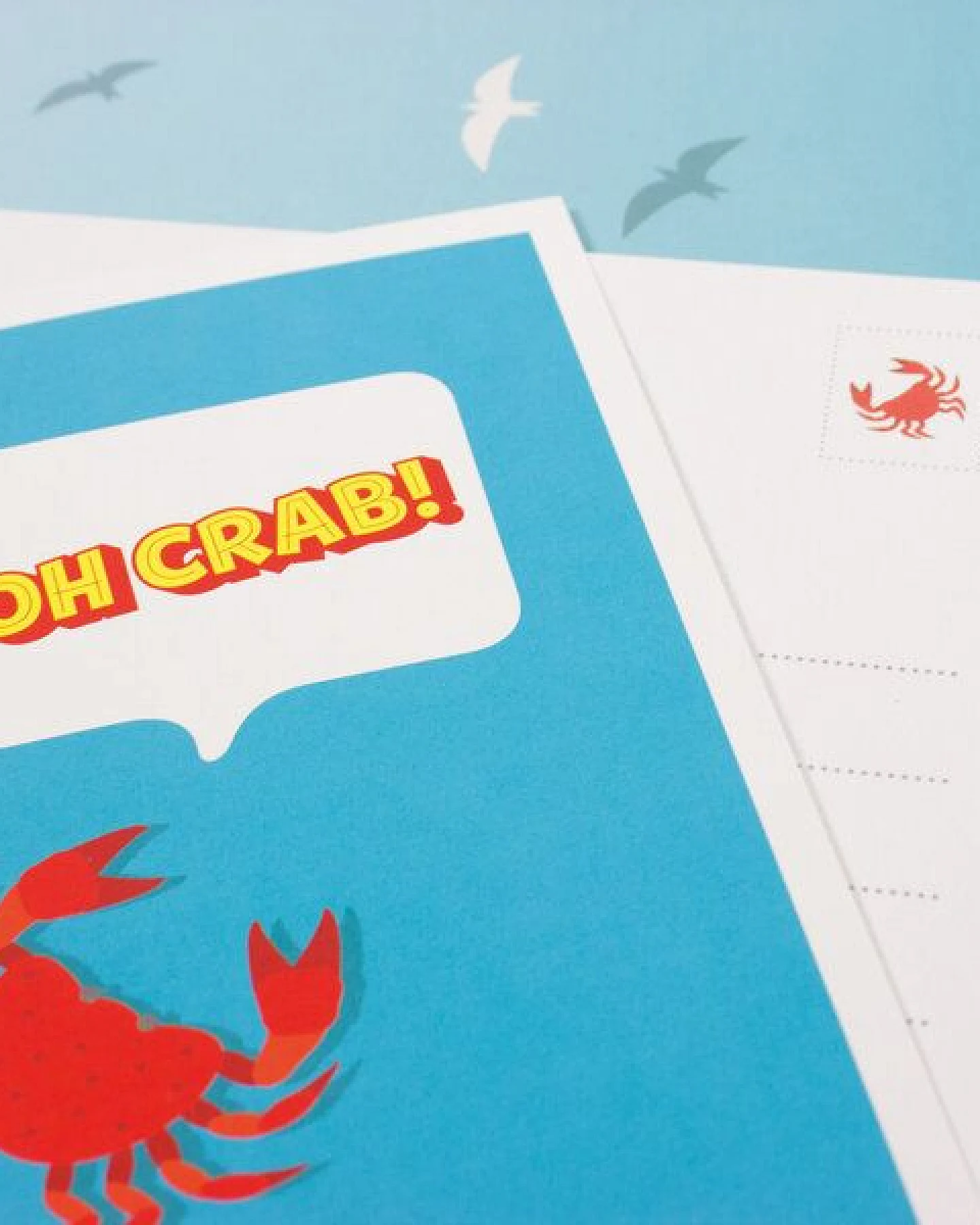 Bow & Hummingbird Postkarte "Oh crab" – Ansicht 2