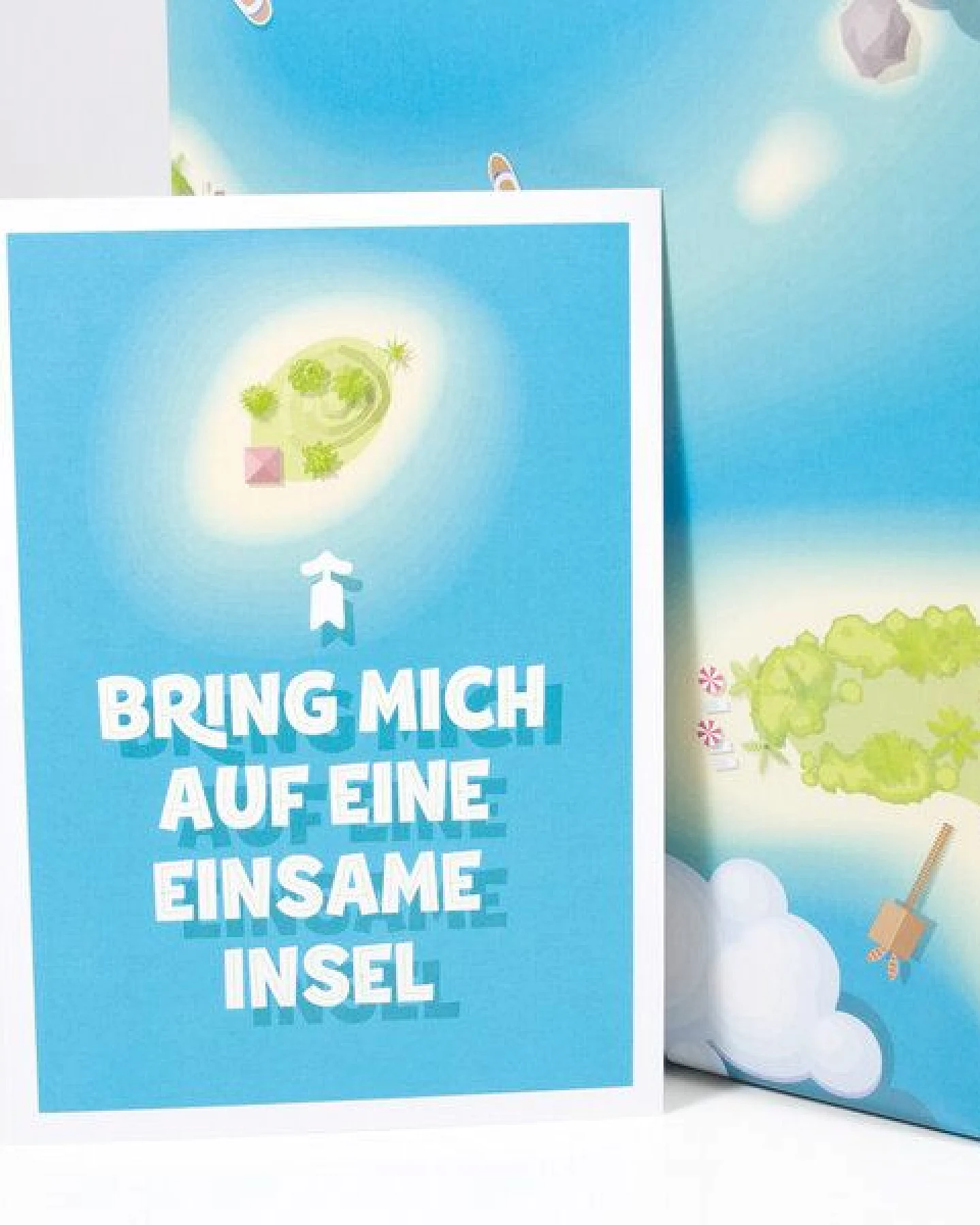 Bow & Hummingbird Postkarte Einsame Insel – Ansicht 2