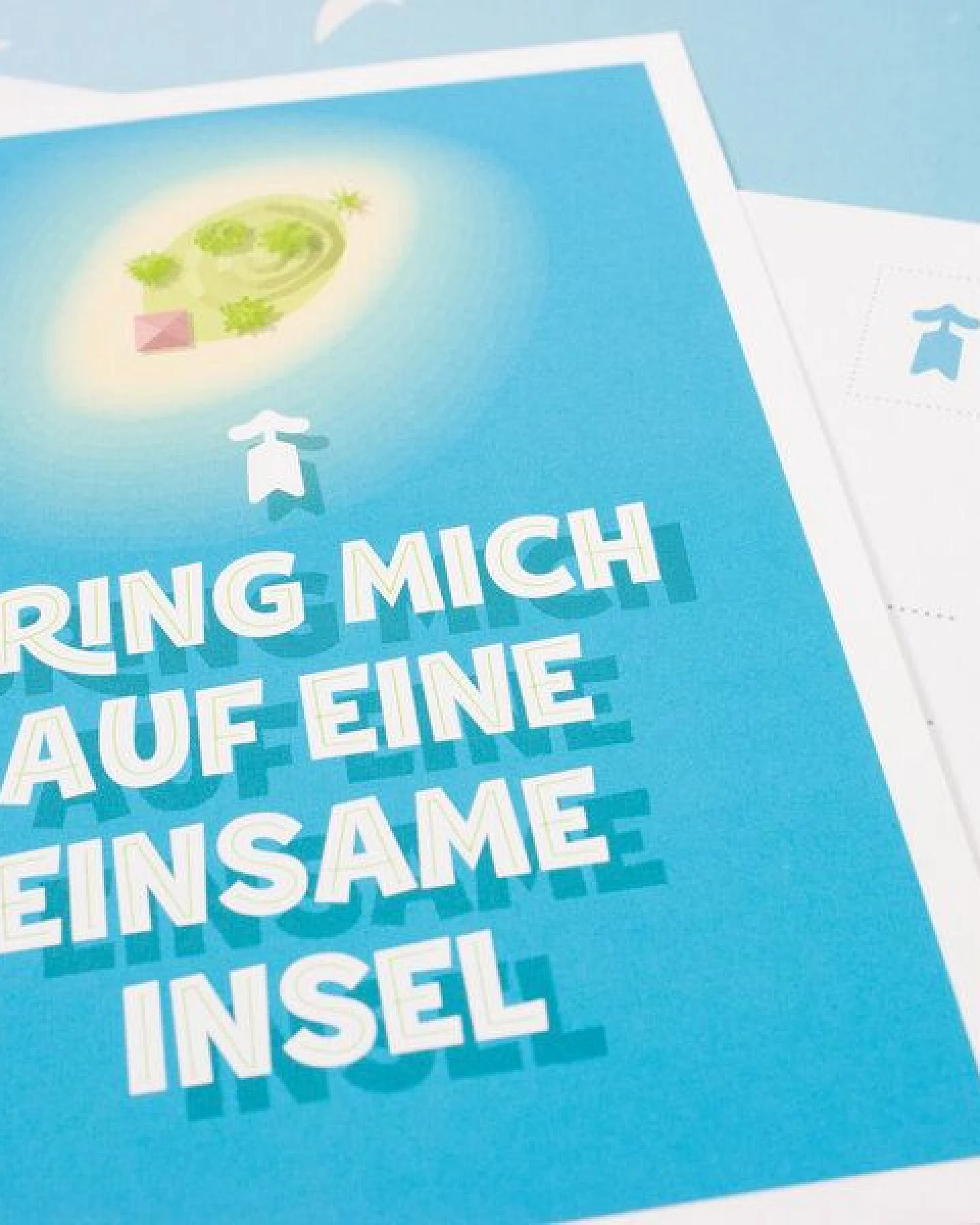 Bow & Hummingbird Postkarte Einsame Insel – Ansicht 3