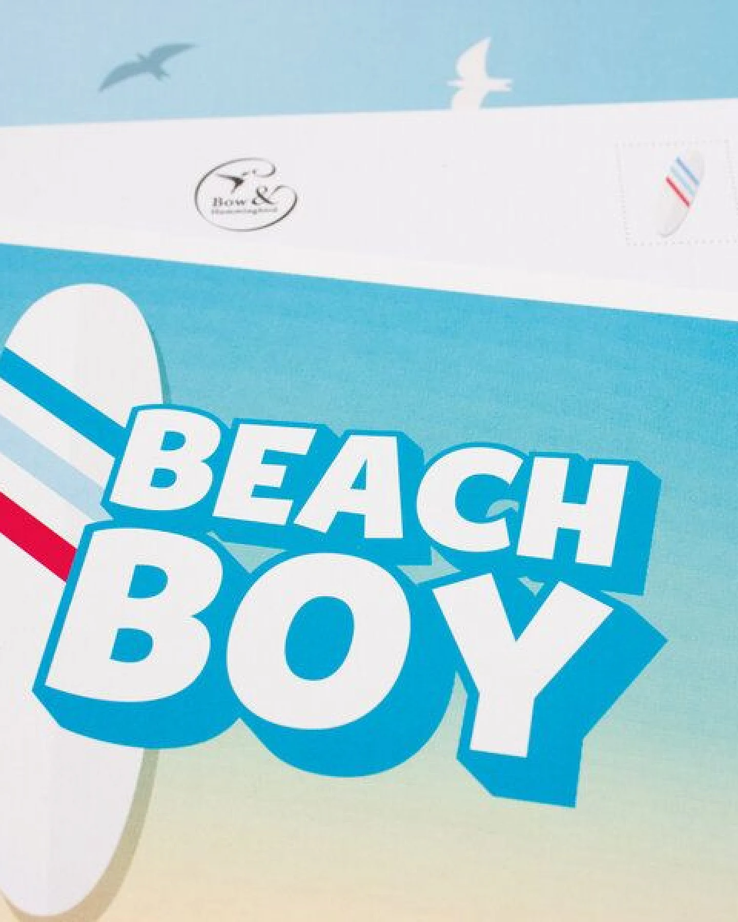 Bow & Hummingbird Postkarte Beach Boy – Ansicht 2