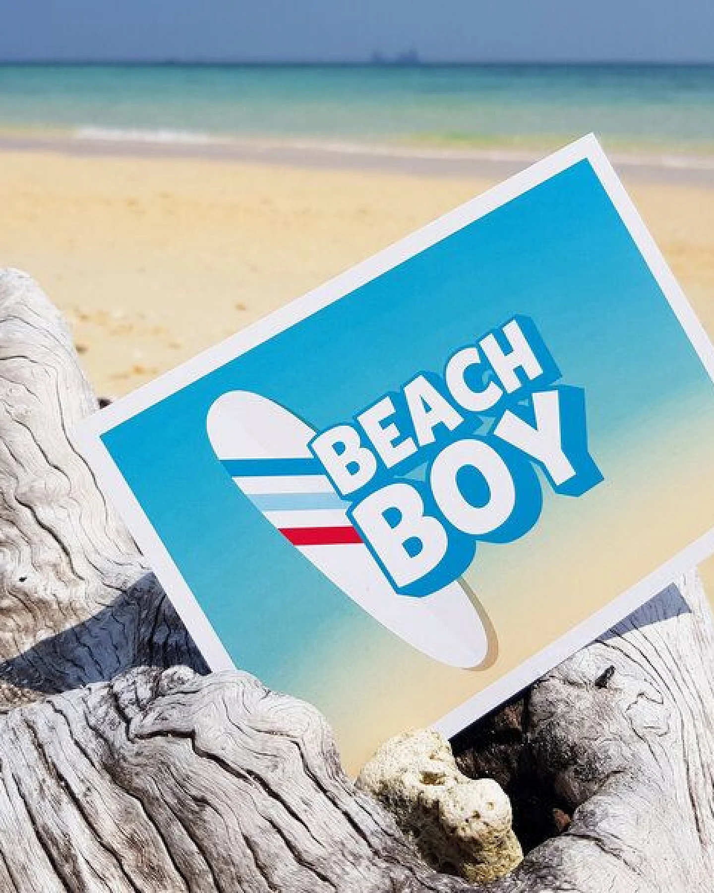 Bow & Hummingbird Postkarte Beach Boy – Ansicht 3