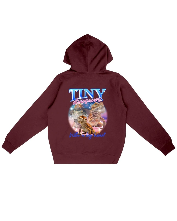 Oat Milk Club Damen vegan Hoodie Tiny Dinosaurs Burgundy