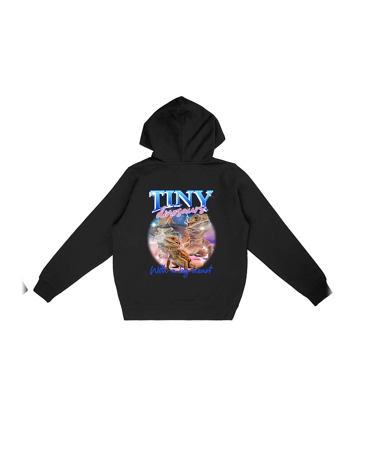 Oat Milk Club Damen vegan Hoodie Tiny Dinosaurs Schwarz