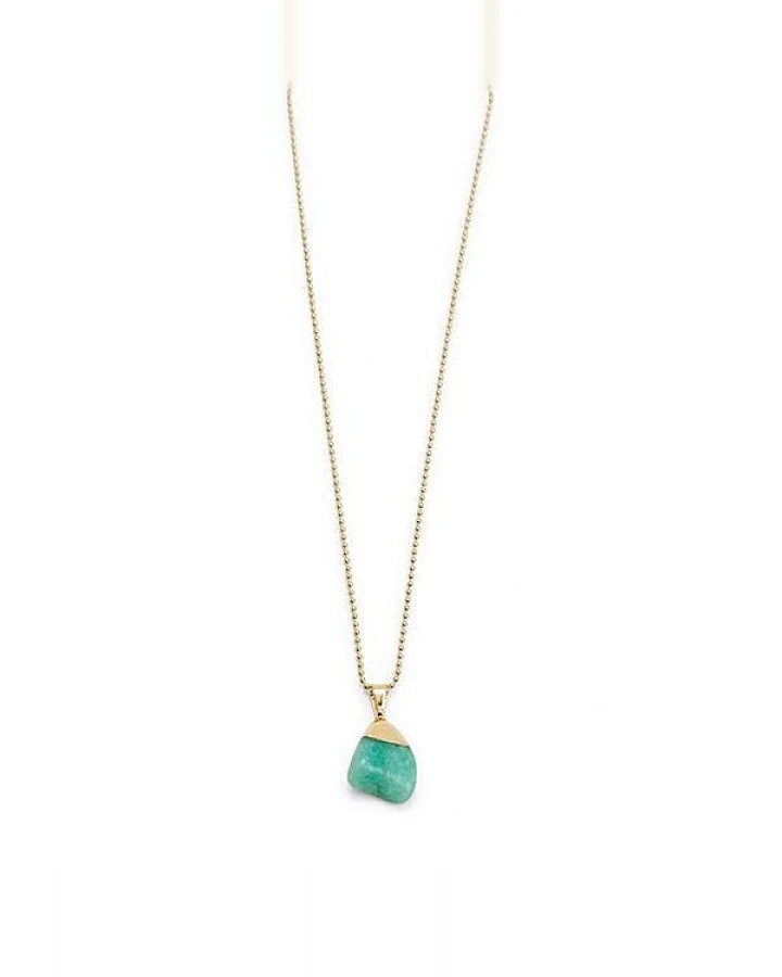 Crystal and Sage Amazonit Halskette