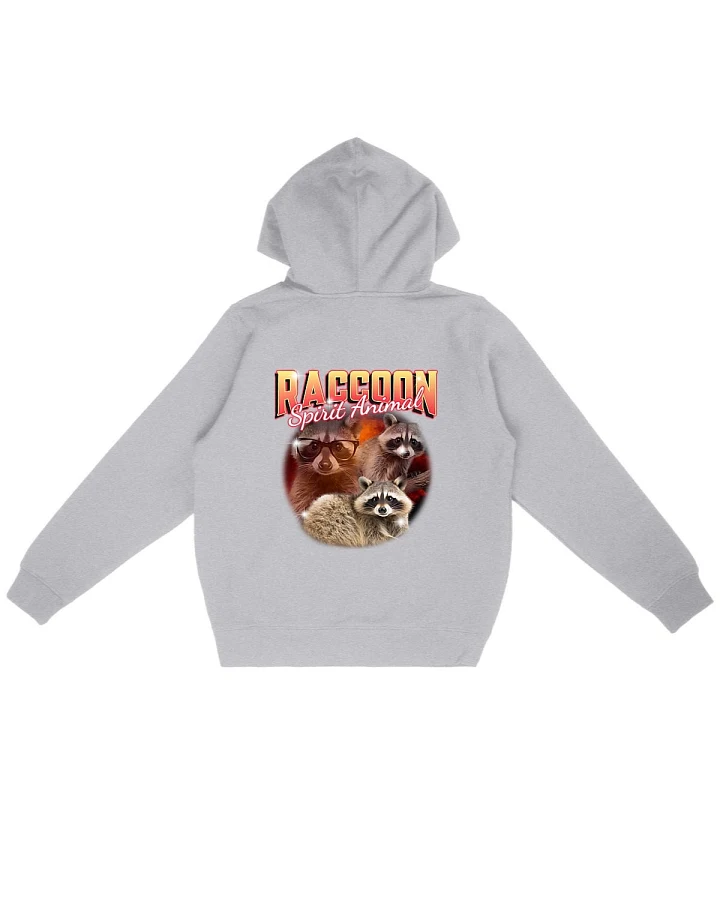 Oat Milk Club Damen vegan Hoodie Raccoon Spirit Animal Heather Grey