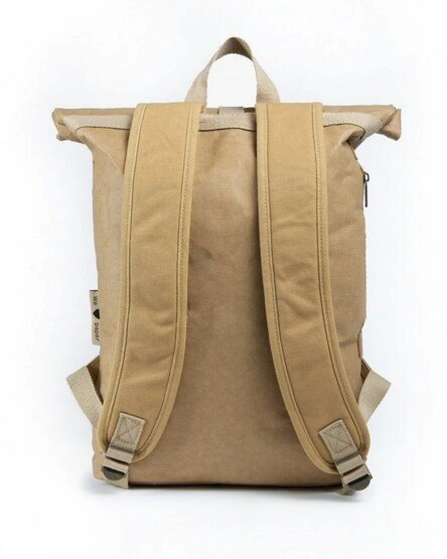 Papero Rucksack aus Papier – Rolltop Rucksack Damen Herren mit Laptopfach – wasserfest & robust – vegan & nachhaltig – minimalistisch – leicht & stylisch – Laptoptasche– Unisex Tagesrucksack 13-25L – Ansicht 2