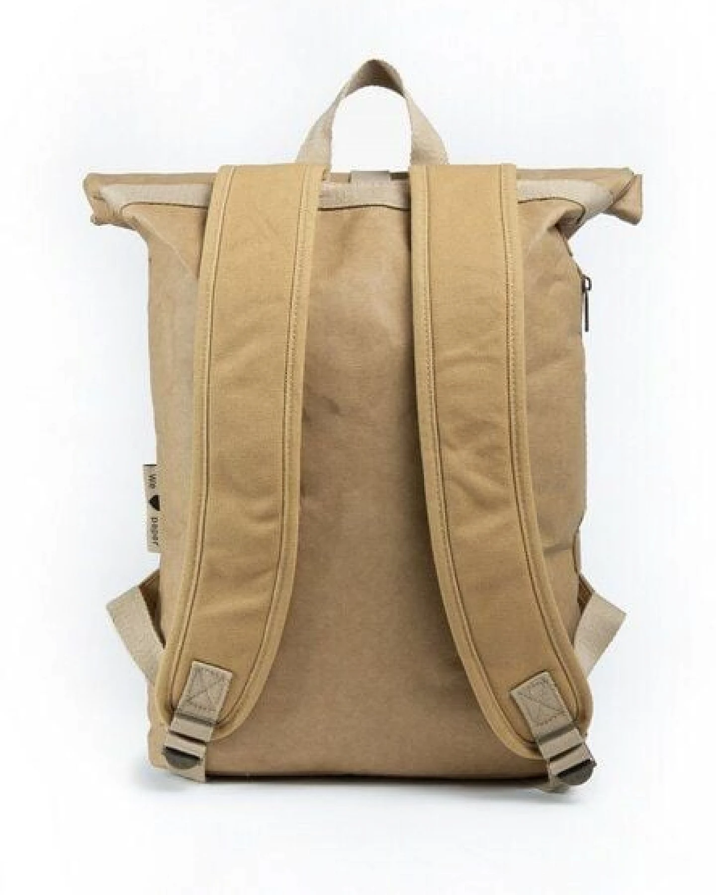 Papero Rucksack aus Papier – Rolltop Rucksack Damen Herren mit Laptopfach – wasserfest & robust – vegan & nachhaltig – minimalistisch – leicht & stylisch – Laptoptasche– Unisex Tagesrucksack 13-25L – Ansicht 2