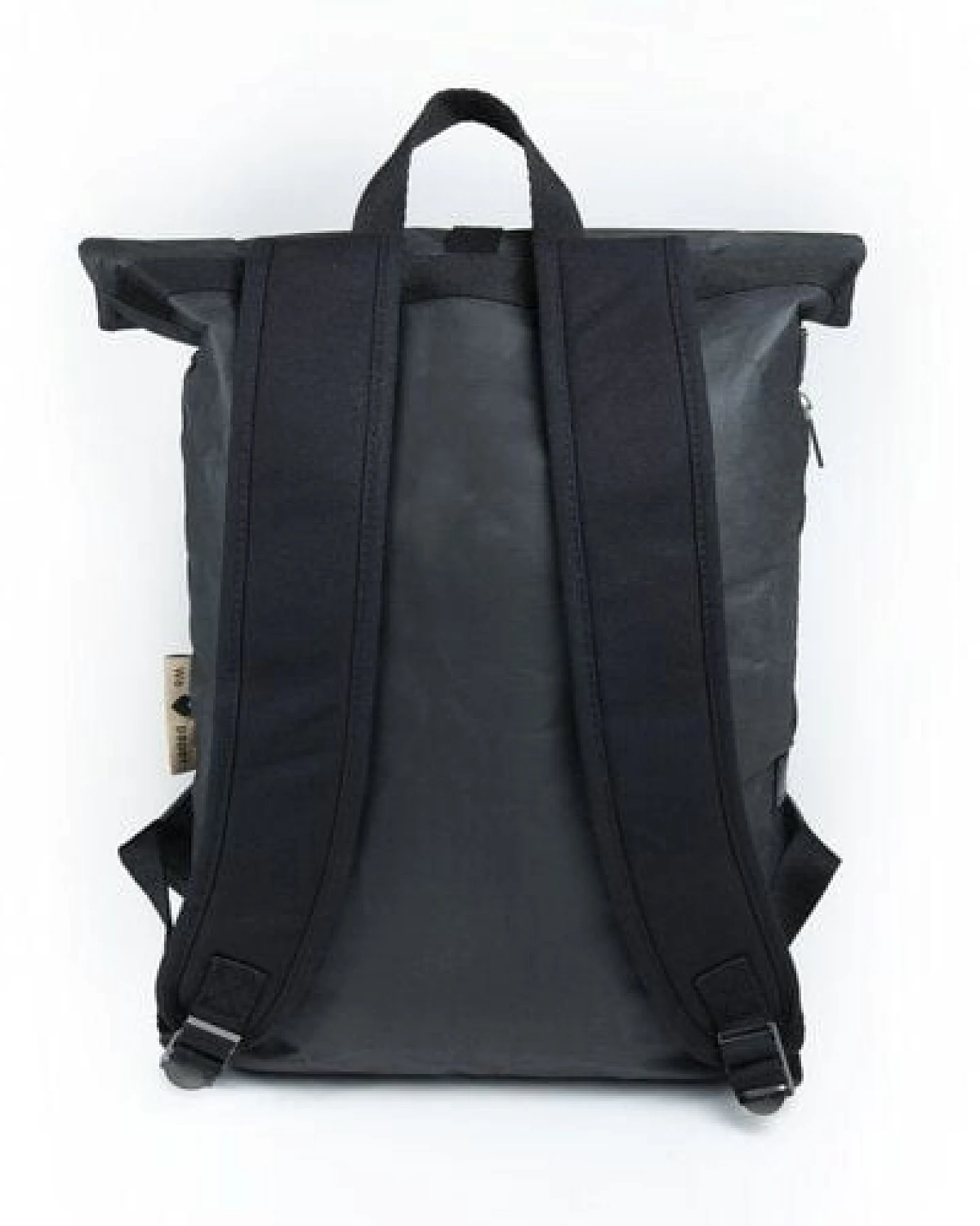 Papero Rucksack aus Papier – Rolltop Rucksack Damen Herren mit Laptopfach – wasserfest & robust – vegan & nachhaltig – minimalistisch – leicht & stylisch – Laptoptasche– Unisex Tagesrucksack 13-25L – Ansicht 3