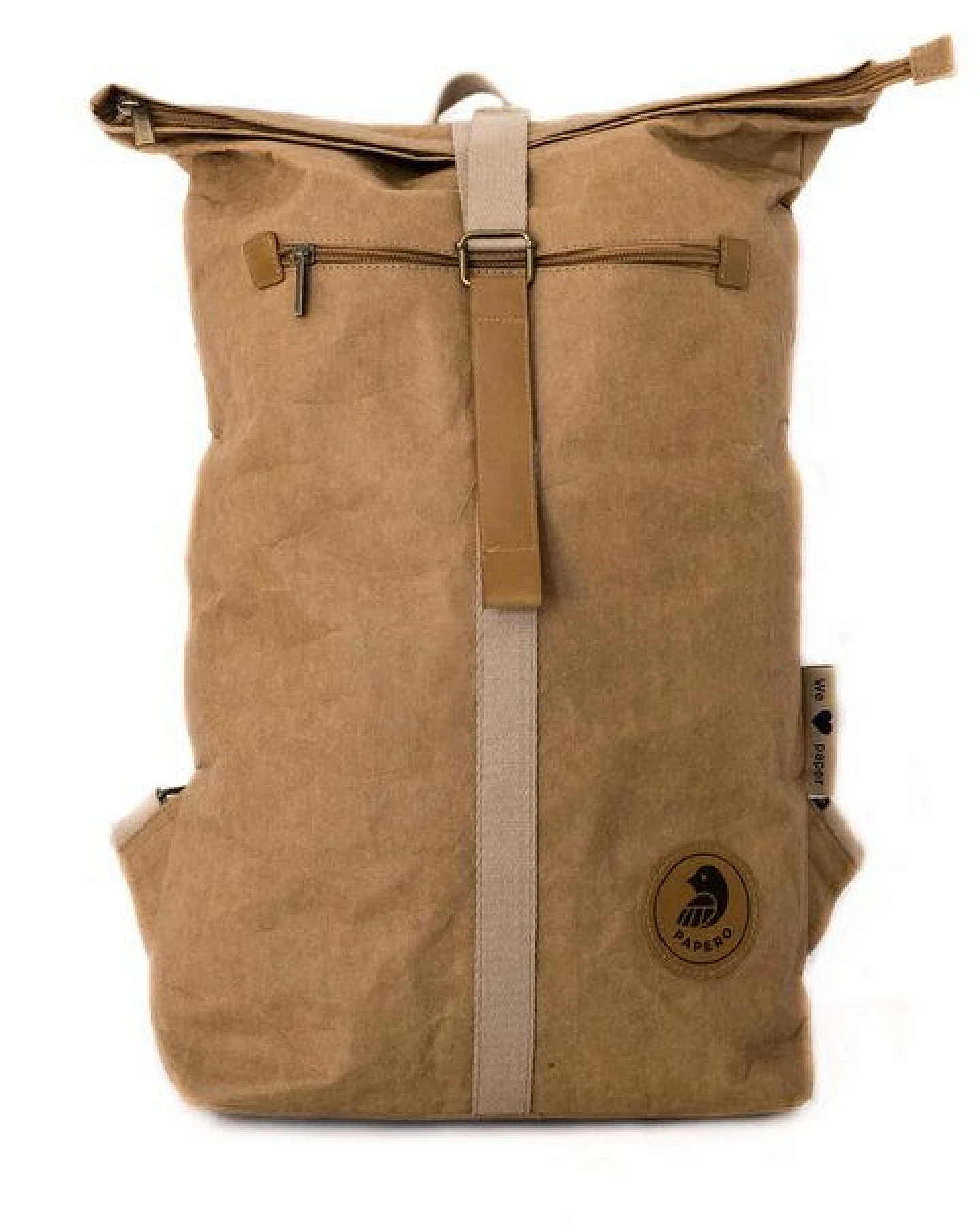 Papero Rucksack aus Papier – Rolltop Rucksack Damen Herren mit Laptopfach – wasserfest & robust – vegan & nachhaltig – minimalistisch – leicht & stylisch – Laptoptasche– Unisex Tagesrucksack 13-25L – Ansicht 2